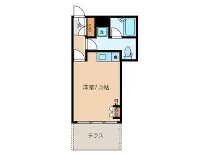 KM SQUARE(ワンルーム/1階)の間取り写真