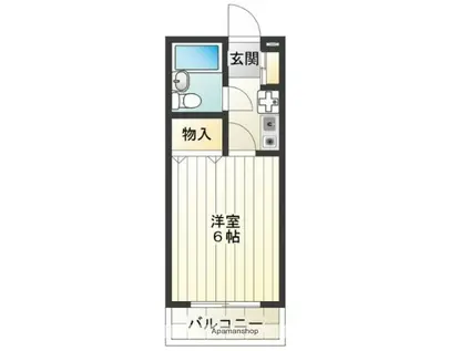 トキワ第2マンション(1K/1階)の間取り写真