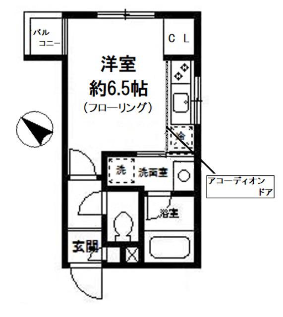 サンミッシェル渋谷(ワンルーム/3階)の間取り写真