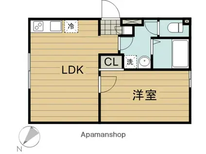 PASEO代田橋(1LDK/5階)の間取り写真