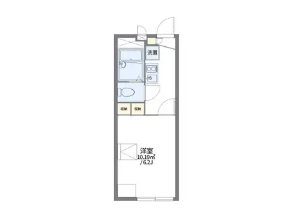 レオパレスカームYOSHIDA(1K/2階)の間取り写真