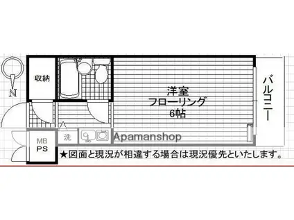 スカイコートエクセレント荻窪(1K/7階)の間取り写真