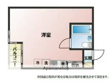 F BOX HOUSE(ワンルーム/3階)の間取り写真