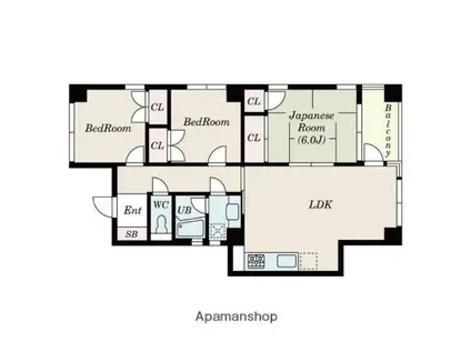 三鷹新川プラザ(3LDK/2階)の間取り写真