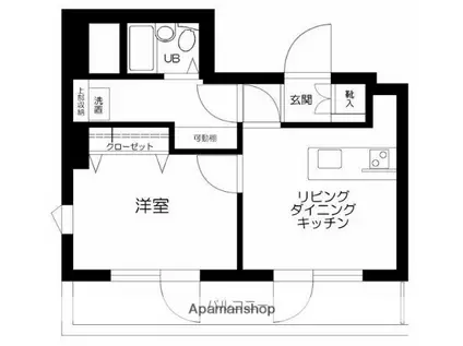リヴレ清水の森(1DK/5階)の間取り写真