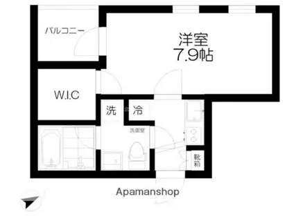 吉祥寺・オリーブの庭 東棟(1K/4階)の間取り写真
