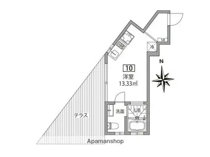 グランエッグス久我山(ワンルーム/1階)の間取り写真