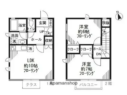 リヴェール(2LDK)の間取り写真