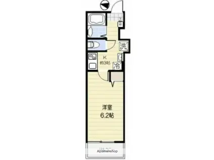 ジェンティーレ上石神井(1K/2階)の間取り写真