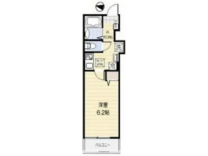 ジェンティーレ上石神井(1K/1階)の間取り写真