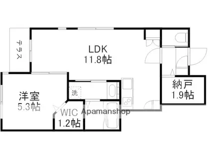 COCORO7626(1LDK/1階)の間取り写真