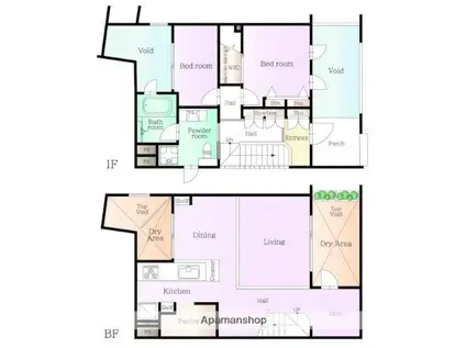 DSET荻窪(2SLDK/1階)の間取り写真