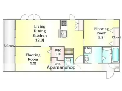 HAYLEY FAMIL(2LDK/3階)の間取り写真