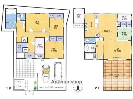 西武池袋・豊島線 保谷駅 徒歩17分 2階建 築21年(4LDK)の間取り写真