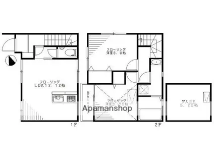 TWILL(ワンルーム)の間取り写真