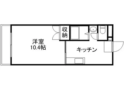 コーポ雄貴(1K/2階)の間取り写真