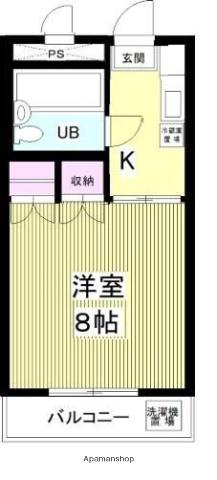 ラヴィクレールⅡ(1K/2階)の間取り写真