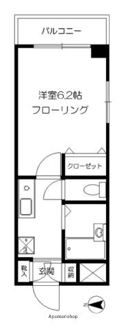 ドリームメゾン(1K/4階)の間取り写真