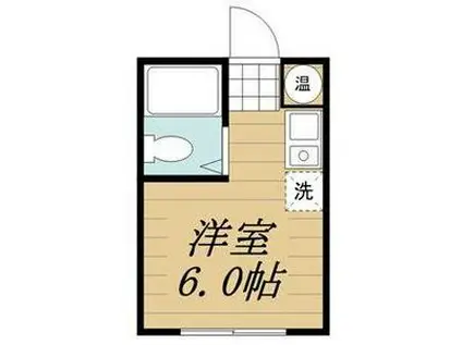 江古田ハイム(ワンルーム/2階)の間取り写真