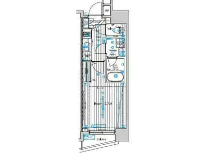 マキシヴ高島平(1K/2階)の間取り写真