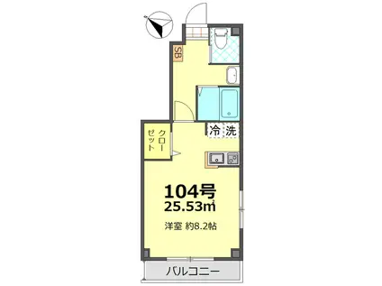 エステ阿佐ヶ谷(ワンルーム/1階)の間取り写真