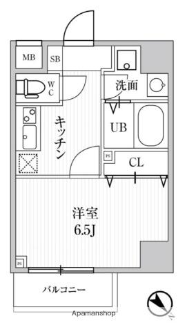 ALTERNA池袋イースト(1K/7階)の間取り写真
