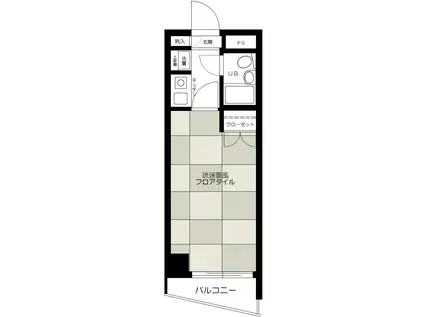 クロムハイツ(1K/5階)の間取り写真