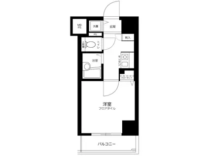 ステージファースト目白(1K/11階)の間取り写真