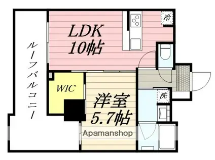 CLASSEUM飯田橋(1LDK/8階)の間取り写真