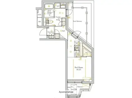 ミライズ中野哲学堂レジデンス(ワンルーム/4階)の間取り写真