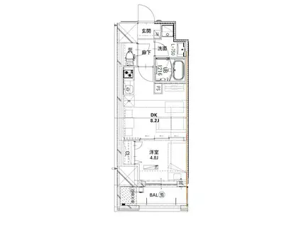 N-FLATS板橋(1LDK/7階)の間取り写真