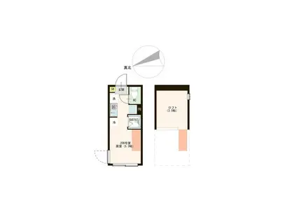 URBAN TERRACE ときわ台(ワンルーム/2階)の間取り写真