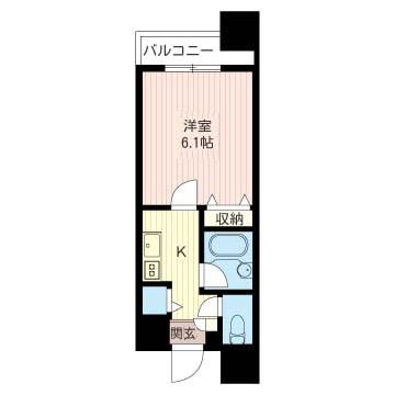 LASANTE板橋本町(1K/9階)の間取り写真