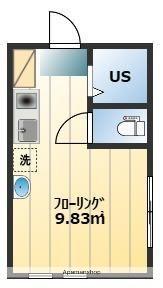 アーバンプレイス新宿落合Ⅲ(ワンルーム/1階)の間取り写真