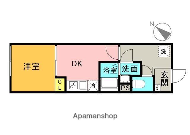 IMA HIGASHI-NAKANO(1DK/2階)の間取り写真