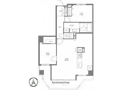 プロスペクト清澄庭園(2LDK/8階)の間取り写真