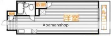 尾関ビル(ワンルーム/3階)の間取り写真