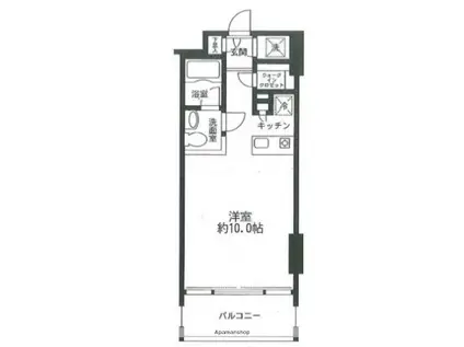 アネーロ木場公園(ワンルーム/6階)の間取り写真