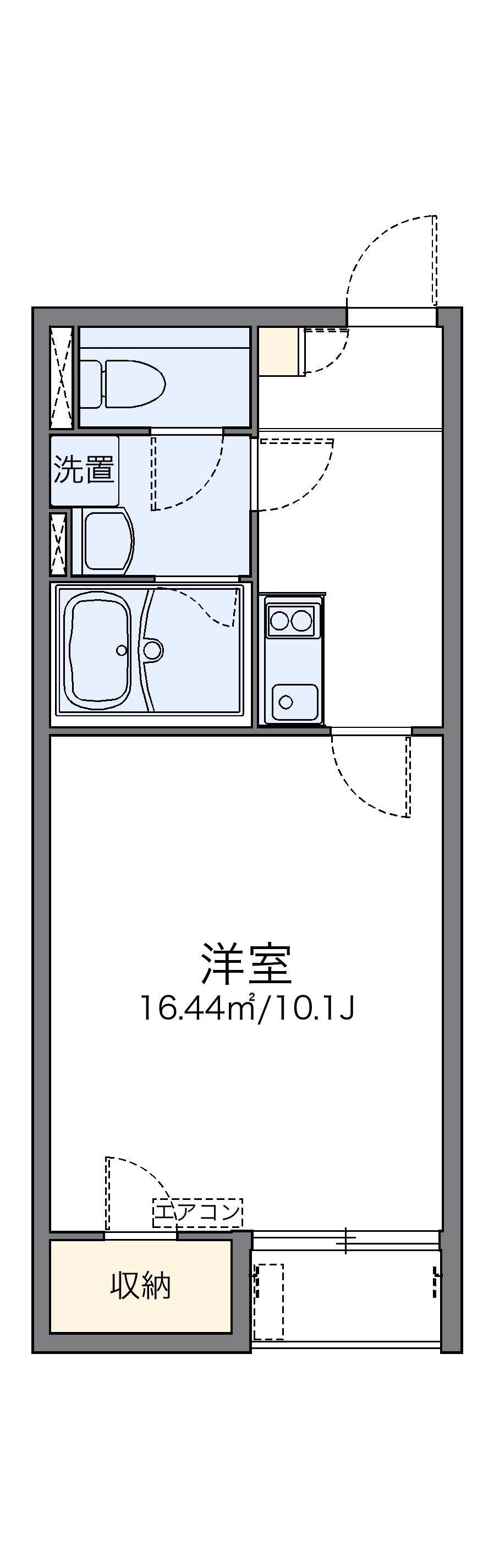 レオネクストシャルム(1K/2階)の間取り写真