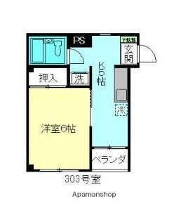 エクセルハイツ(1K/3階)の間取り写真