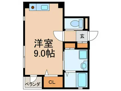 キーラゴー妙典(ワンルーム/3階)の間取り写真