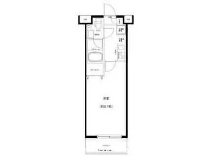 グランフォース大島(1K/7階)の間取り写真
