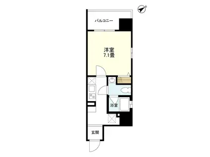 リバーレ浅草駒形(1K/8階)の間取り写真