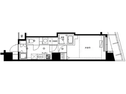 セジョリ浅草ウエスト(1K/7階)の間取り写真