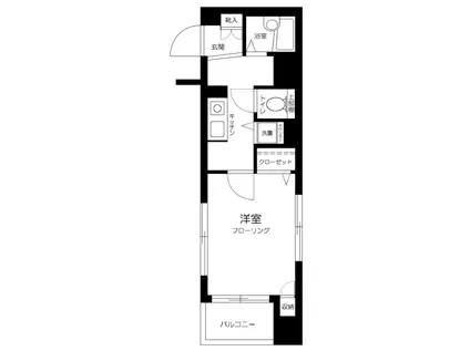 プレール文京ウエスト(1K/7階)の間取り写真