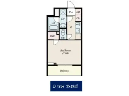 GRAN PASEO 浅草橋(1K/10階)の間取り写真