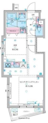 GENOVIA東向島Ⅲ SKYGARDEN(ワンルーム/3階)の間取り写真