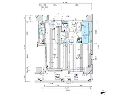 メインステージ八広(1LDK/7階)の間取り写真