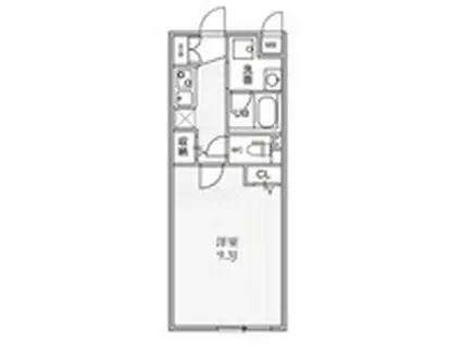 THE PALMS大島(1K/4階)の間取り写真