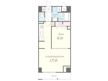 JPT RESIDENCE(1LDK/8階)の間取り写真